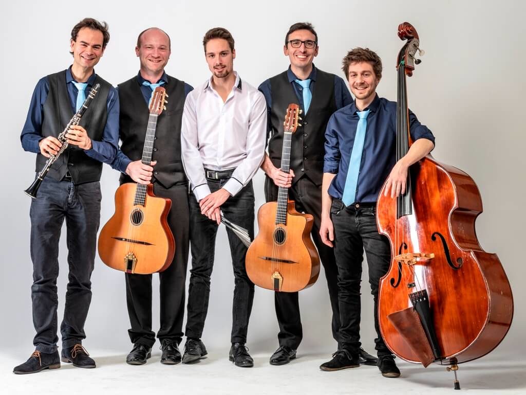 Groupe jazz manouche avec Clarinettiste
